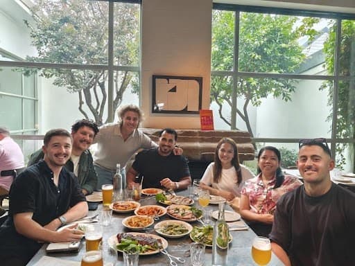 Teamified's Australian team sharing a team lunch
